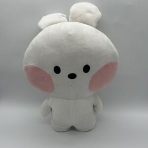 Line Friends Cony Plush White Bunny Pink Cheeks Aliquantum International Toy 12"